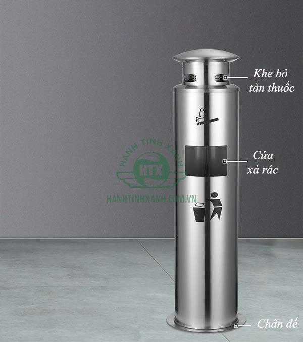 Mẫu cây chứa tàn thuốc lá công cộng với cấu tạo đơn giản