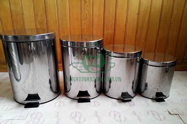 Thùng rác inox đạp chân 