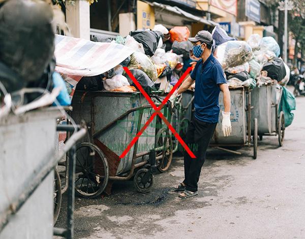 Sử dụng xe thu gom rác đúng cách