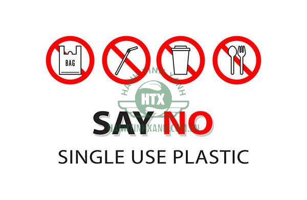 Nói KHÔNG với các sản phẩm nhựa dùng 1 lần để ngăn chặn sự bành trướng của các bãi rác nhựa