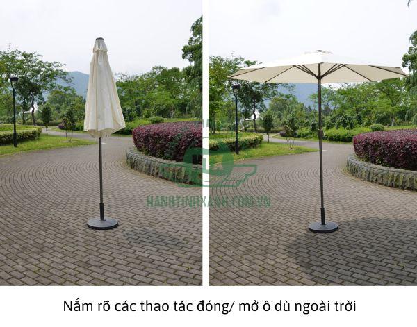 Nắm rõ các thao tác và nguyên lý hoạt động của ô dù