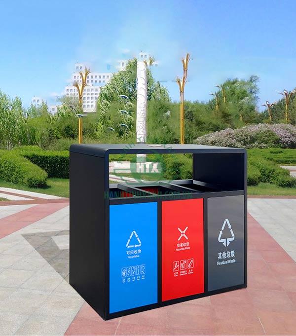 Thùng phân loại rác có 3 ngăn riêng biệt