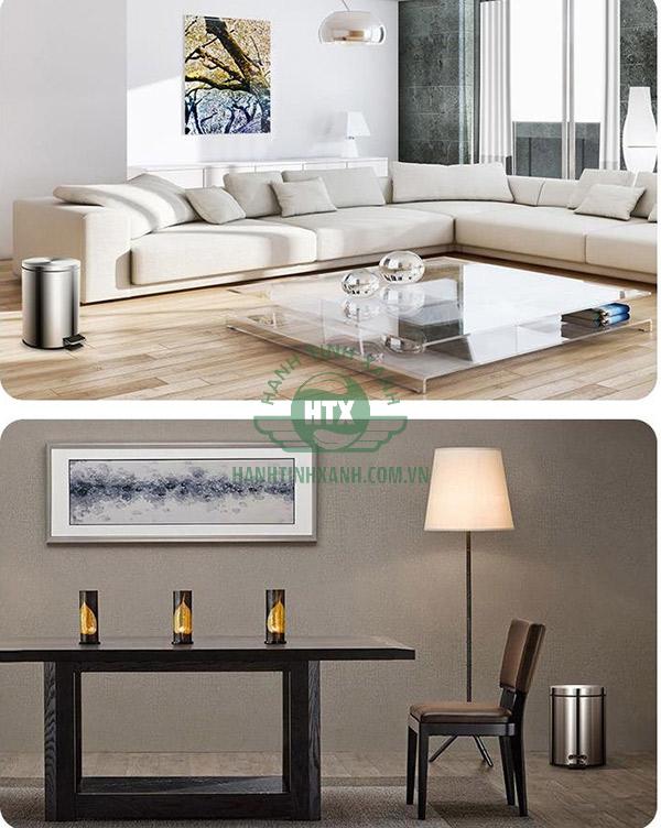 Trang bị thùng rác để làm sạch không gian