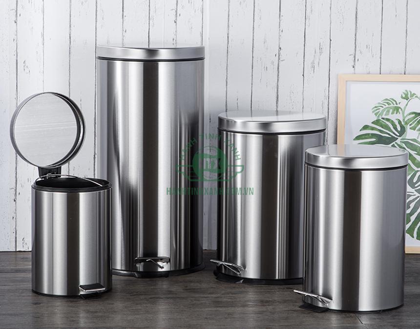 Thùng rác inox đạp chân - Sản phẩm phù hợp với mọi không gian