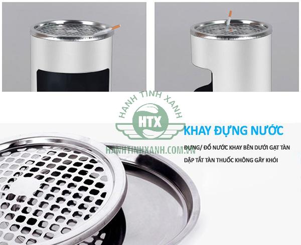 Thùng rác inox gạt tàn là gì?