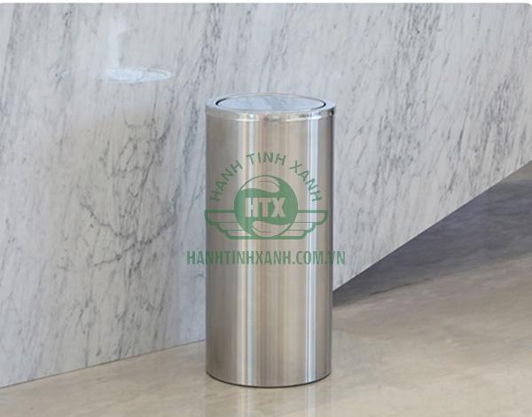 đặc điểm thùng rác inox nắp lật