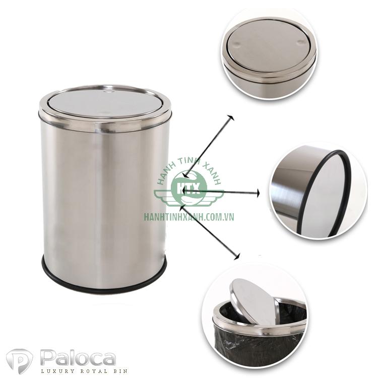 Nên chọn thùng rác inox đạp chân hay nắp lật