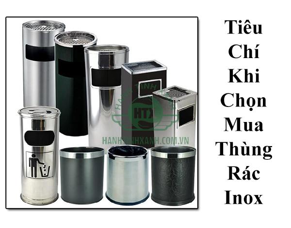 Tiêu chí khi mua thùng rác inox