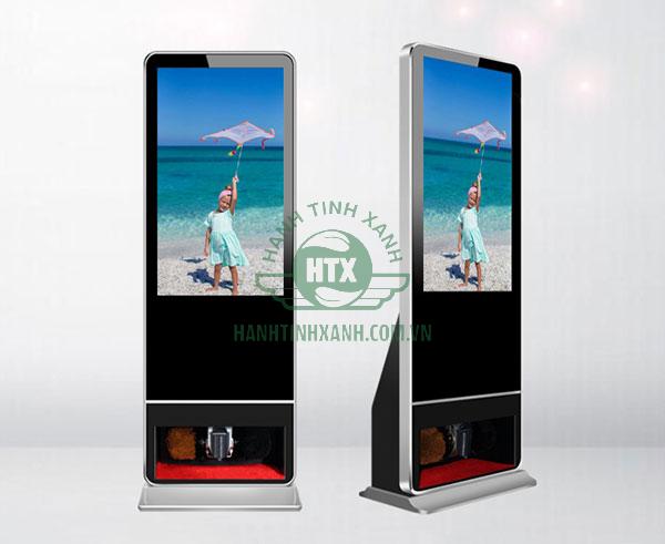 Máy chà giày gắn bảng quảng cáo là model cao cấp nhất hiện nay