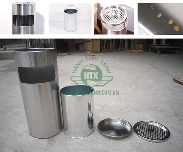 Ưu điểm của thùng rác inox gạt tàn