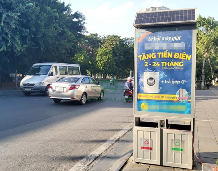 Ưu điểm của thùng rác quảng cao