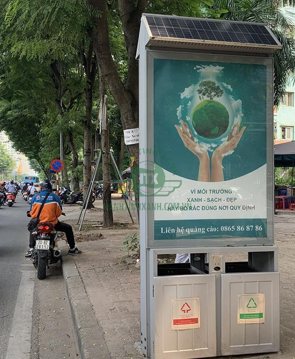 Ưu điểm của thùng rác quảng cao