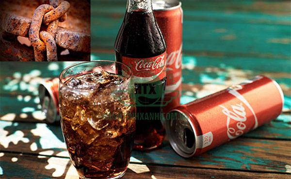 Coca-cola cũng tẩy vết hoen gỉ tốt