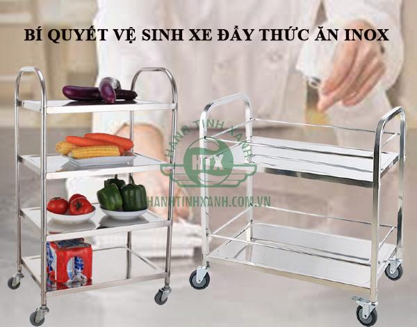 Hướng dẫn cách vệ sinh xe đẩy thức ăn bằng inox