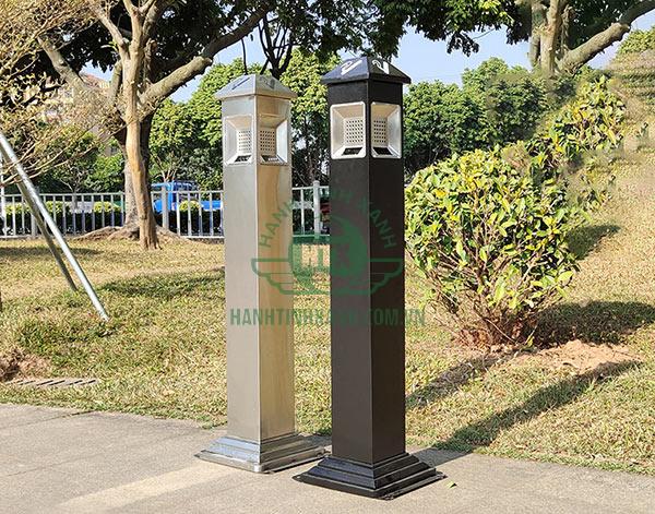 Cây gạt tàn công cộng đặt ngoài trời, trong khuôn viên xanh