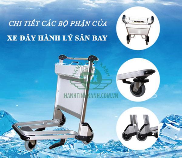 Khám phá cấu tạo xe đẩy hành lý