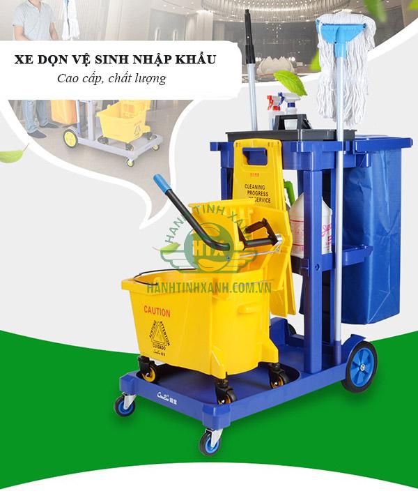 Xe dọn vệ sinh cao cấp thường có giá cao nhưng chỉn chu về hình thức