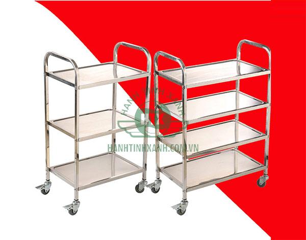 Dòng xe đẩy inox nhiều tầng đẹp, tiện lợi