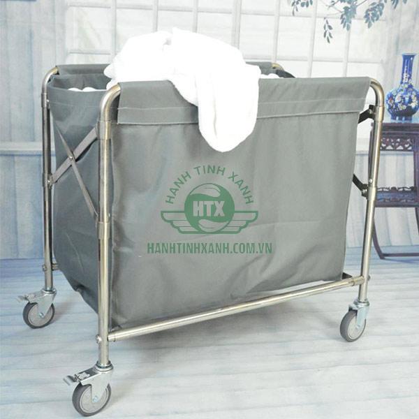 Xe giặt ủi khách sạn khung inox