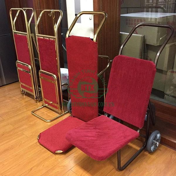 Hình ảnh thật xe đẩy hành lý xếp gọn của Hành Tinh Xanh