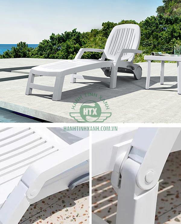 Phần khung gấp trên ghế bể bơi rất hay lỗi