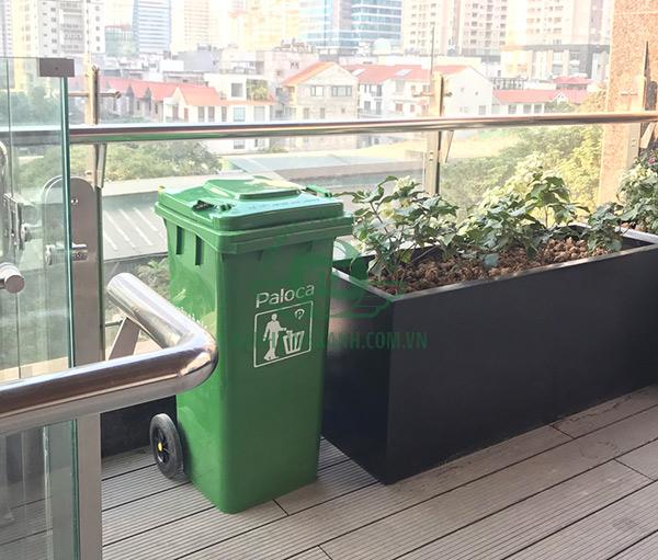 Thùng rác nhựa 240l với dung tích lớn
