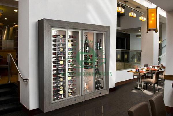 Tủ bảo quản rượu cỡ lớn có thể trở thành quầy bar tại gia
