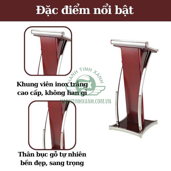 Tham khảo đặc điểm mẫu bục phát biểu