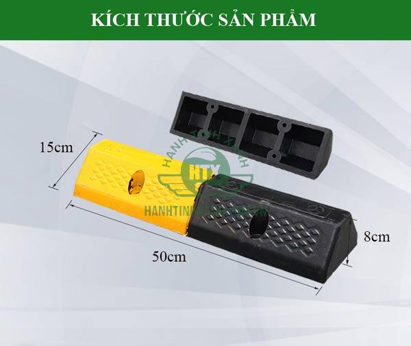 Tham khảo kích thước cục chặn bánh xe bằng cao su