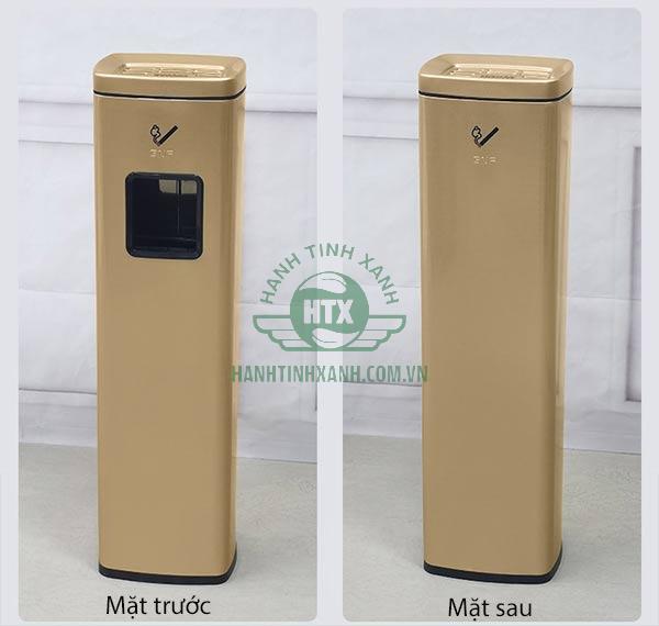 Mặt trước và mặt sau của cây gạt tàn