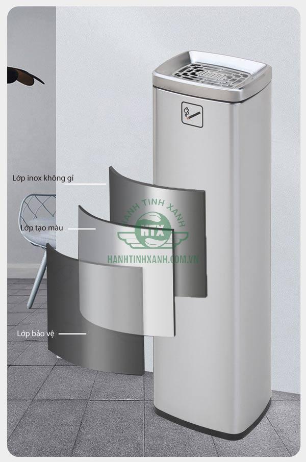 Chất liệu cao cấp giúp cây gạt tàn cực bền