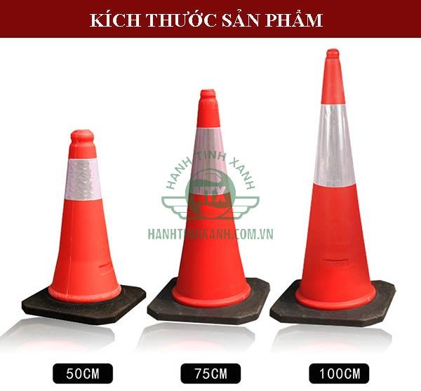 3 loại kích thước cọc tiêu phản quang