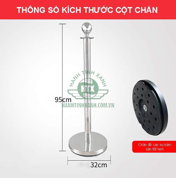 Kích thước của trụ cột chắn