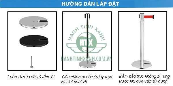 Hướng dẫn lắp đặt cột chắn chân đế chữ U