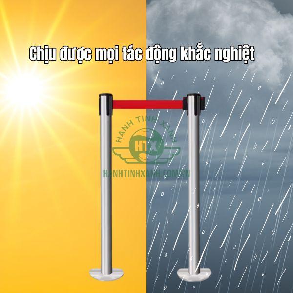 Cột chắn inox đế từ tính nam châm