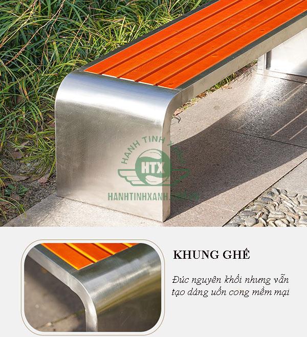 Khung ghế bằng inox chắc chắn