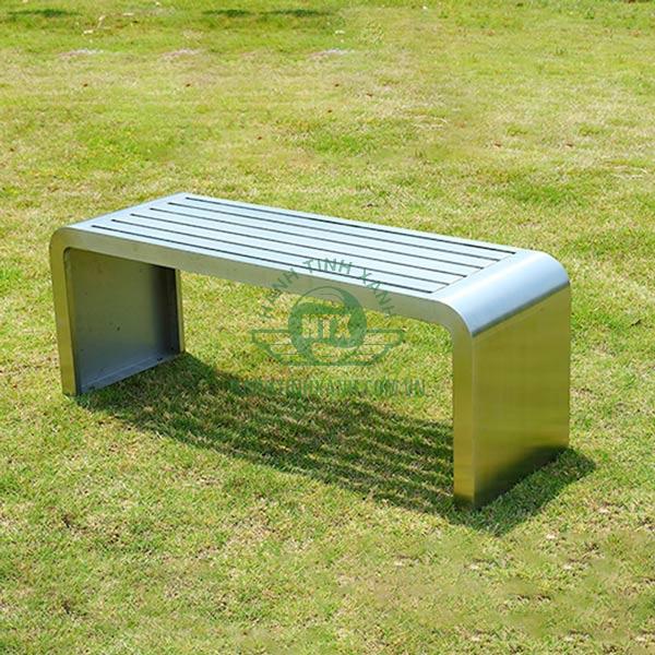 Ghế công viên không tựa - ghế băng công viên bằng inox