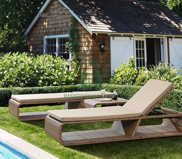 Mẫu ghế tắm nắng cho hồ bơi, sân vườn
