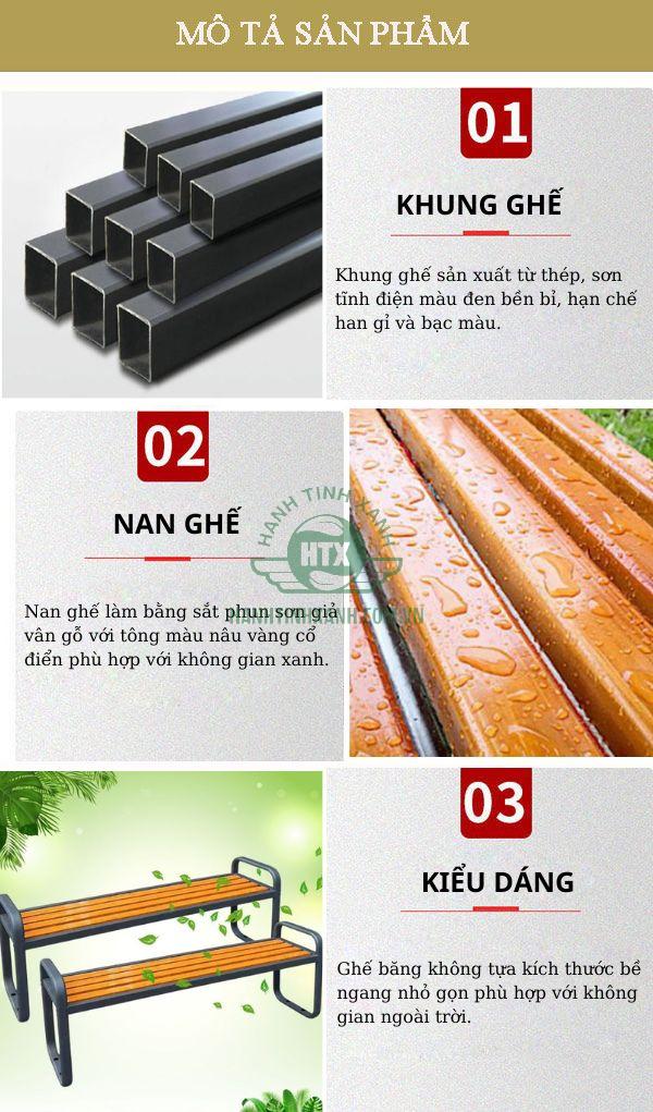 Tham khảo các đặc điểm thiết kế của ghế sắt công viên