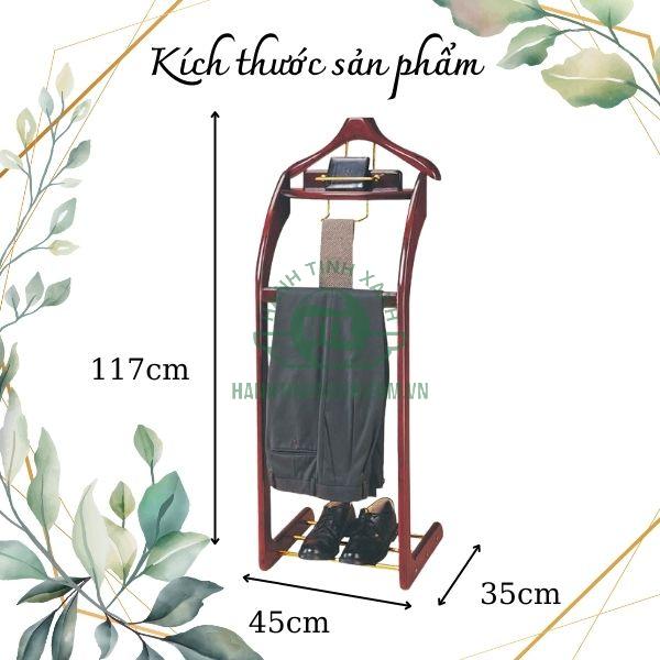 Tham khảo kích thước giá treo quần áo vest