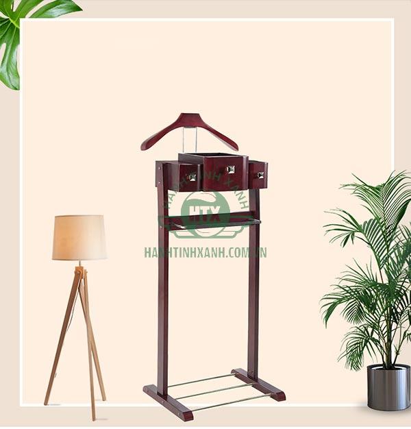 Mẫu cây treo đồ suite bằng gỗ cao cấp