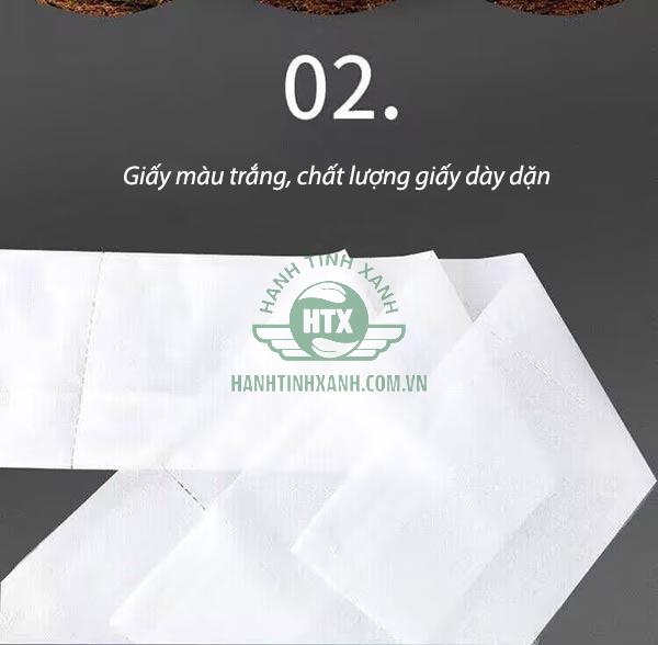 Giấy dày 2-3 lớp màu trắng sạch sẽ