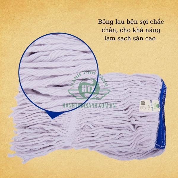 Bông lau ướt làm từ sợi vải cotton bện chặt 