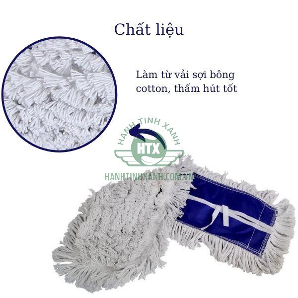 Sợi bông cotton 100% nên khả năng thấm hút nước tốt