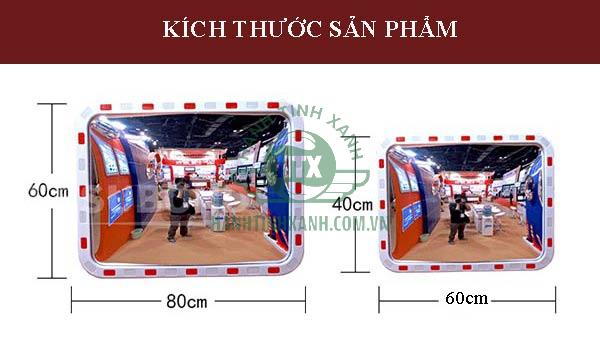 Tham khảo 2 kích thước gương cầu lồi