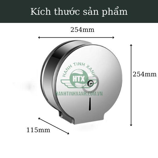 Kích thước hộp inox để giấy vệ sinh