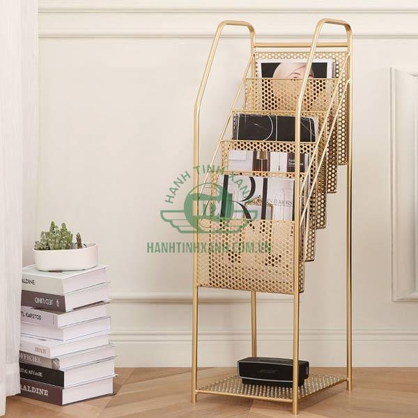 Kệ tạp chí sách báo 5 tầng