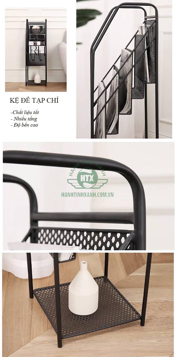 Chi tiết thiết kế mẫu giá kệ đựng tạp chí đẹp, tiện ích