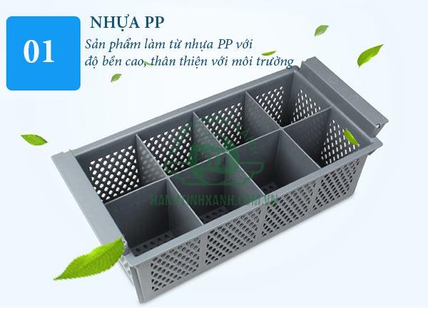 Chất liệu nhựa PP dùng để sản xuất khay đựng dao thìa dĩa