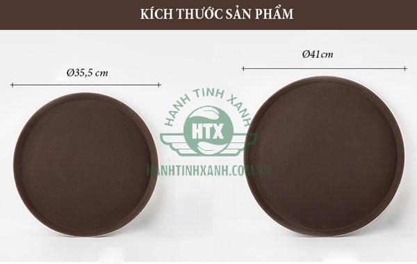 Chi tiết kích thước khay tròn chống trượt